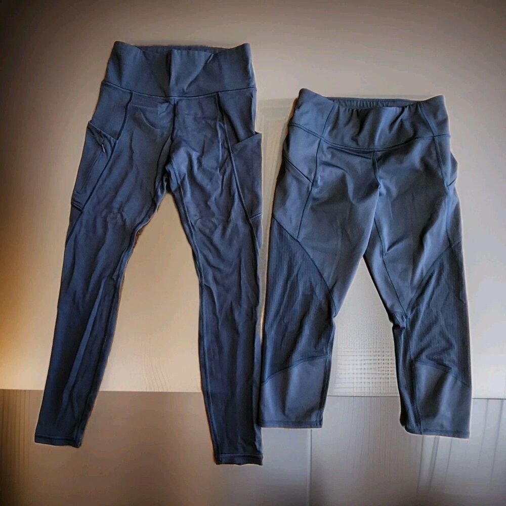 Athleta Women's Small Leggings Black Bundle Lot 2 Pcs